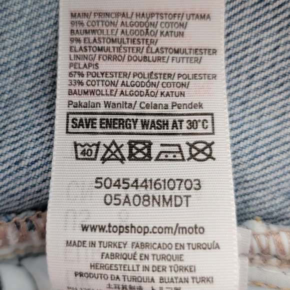 Topshop Moto Mom Cutoff Denim Jean Shorts - Picture 15 of 16